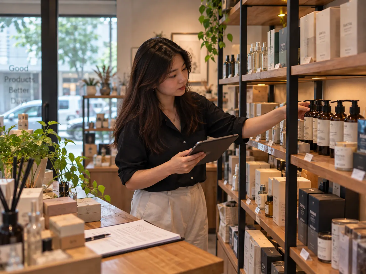 Toko retail produk dan display brand mandiri
